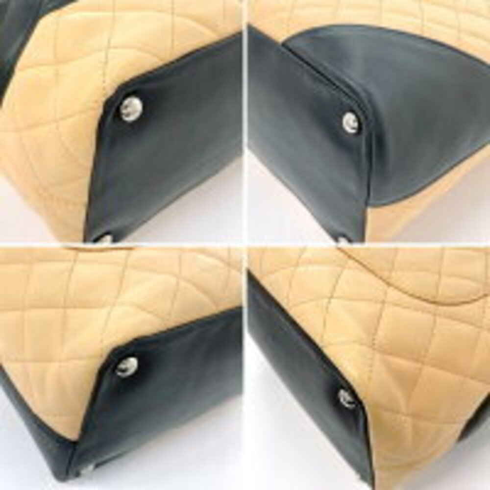 CHANEL Cambon Coco Mark Tote Bag Beige Tan Lambskin - Picture 5 of 5
